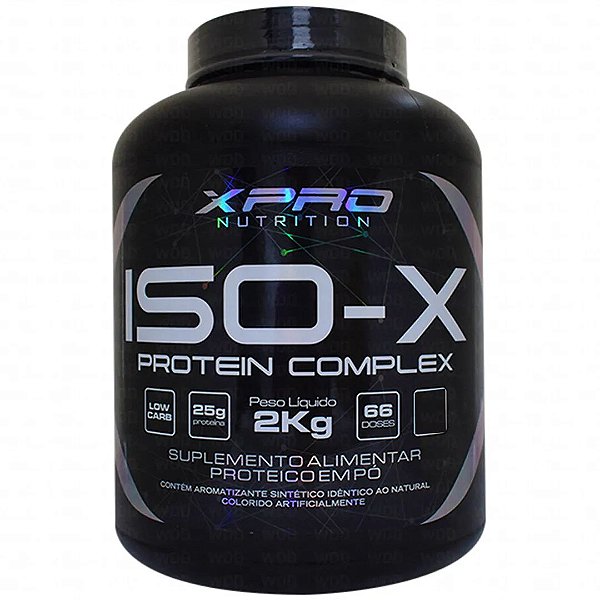 Suplemento Alimentar Iso-X Protein Complex XPro Nutrition Sabor Morango 2kg