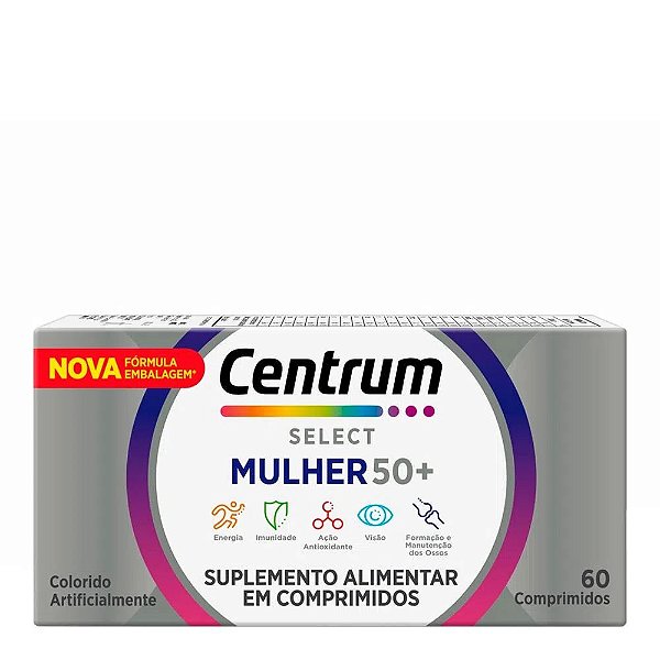 Suplemento Alimentar Centrum Select Mulher 50+ 60 Comprimidos