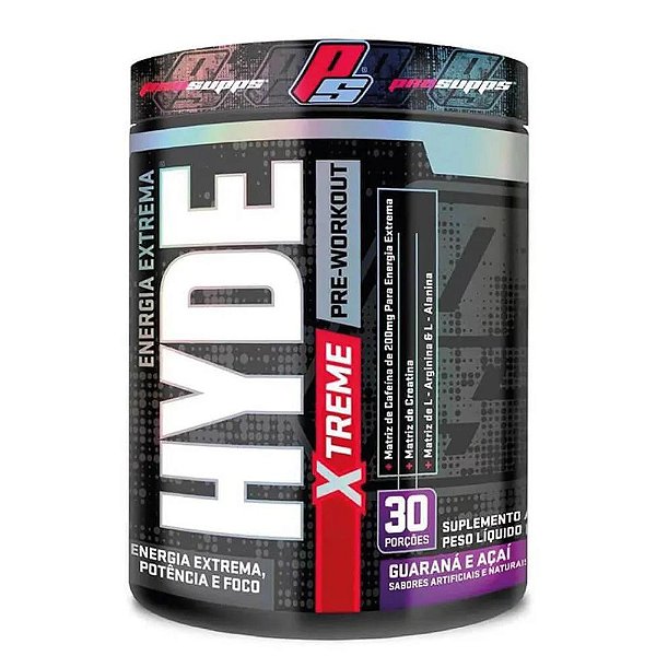 Suplemento Alimentar Em Pó ProSupps Hyde XTreme Pre Workout Sabor Guaraná E Açaí Pote 222g