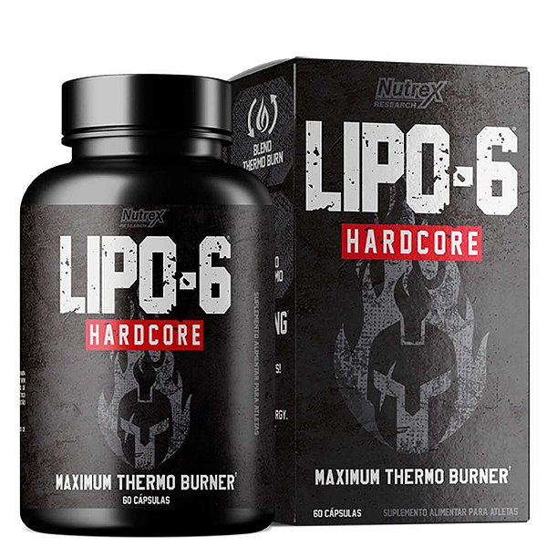 Termogênico NutreX Lipo-6 Hardcore 60 Cápsulas