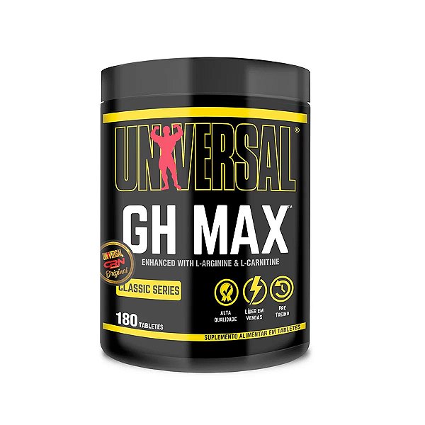 Suplemento Alimentar Universal GH Max Nutrition  180 Tabletes