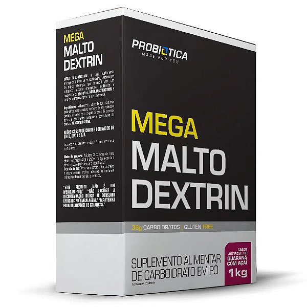 Suplemento Probiótica Mega Maltodextrin Guaraná Com Açaí 1Kg