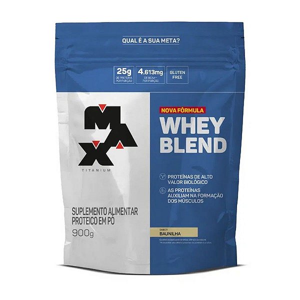 Max Titanium Whey Blend Baunilha Refil 900g