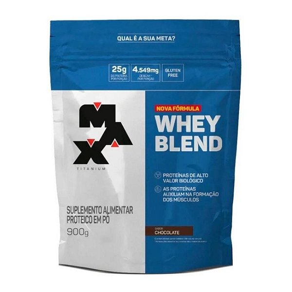 Max Titanium Whey Blend Chocolate Refil 900g