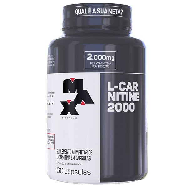 Suplemento Alimentar Max Titanium L-Carnitine 2000 60 Cápsulas