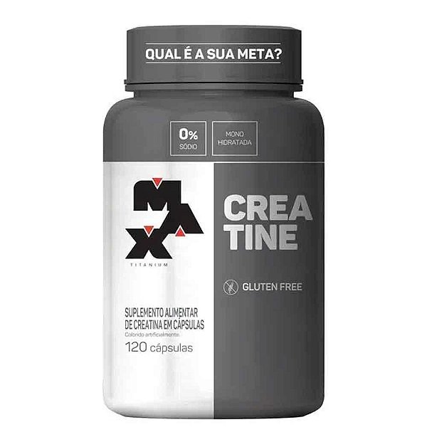 Suplemento Alimentar Creatine Max Titanium 120 Cápsulas