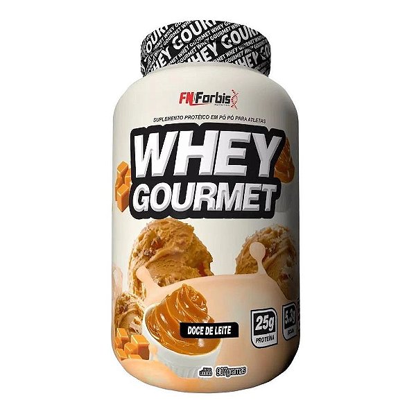 Suplemento Em Pó Whey Gourmet Doce De Leite Pote 907g