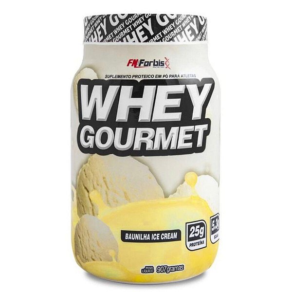 Suplemento Em Pó Whey Gourmet Baunilha Ice Cream Pote 907g