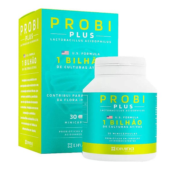 Suplemento Probiótico ProbiPlus 1Bi 30 Minicápsulas