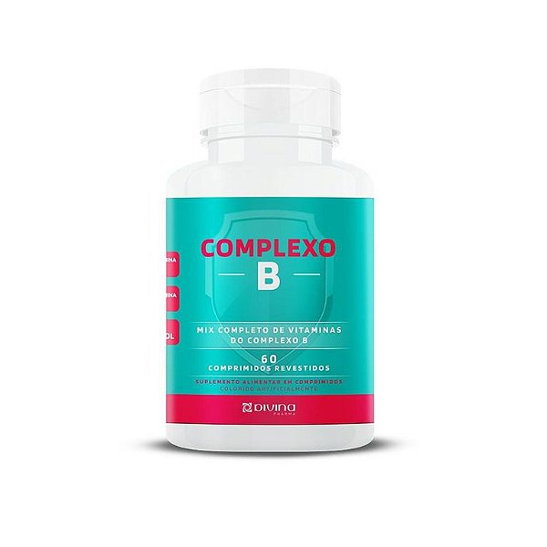 Suplemento Alimentar Divina Pharma Complexo B 60 Comprimidos Revestidos