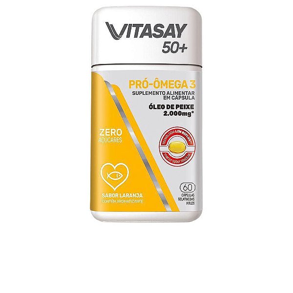 Suplemento Vitasay Pró Ômega 3 Laranja 60 Cápsulas Gelatinosas Moles
