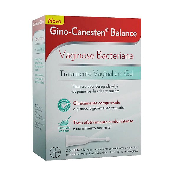 Gino-Canesten Balance Gel Com 7 Bisnagas De 5ml Cada