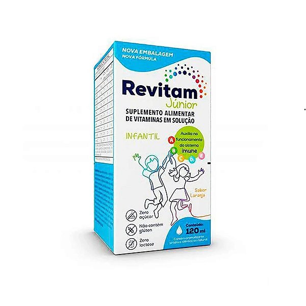 Suplemento Vitamínico Revitam Júnior Sabor Laranja 120ml