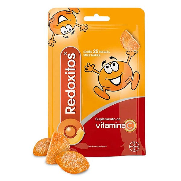 Suplemento Vitamínico Redoxitos Sabor Laranja 25 Unidades