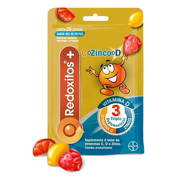 Suplemento Vitamínico Redoxitos+ Mix De Frutas 25 Unidades