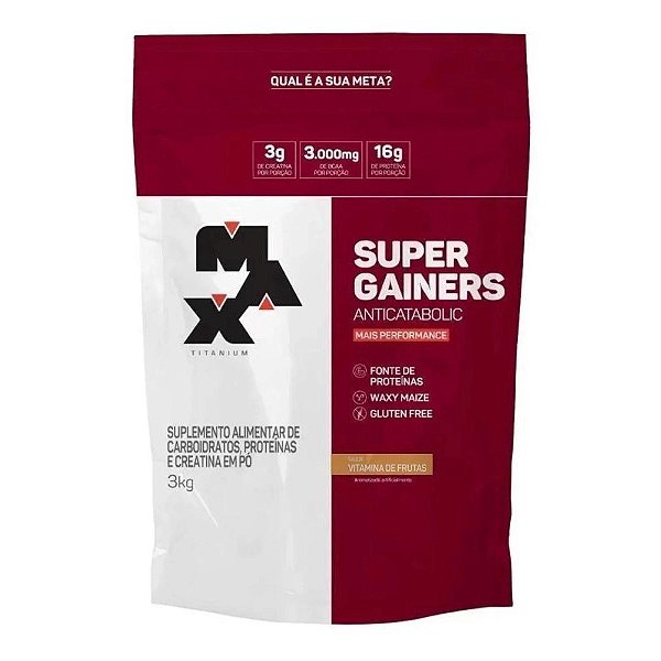 Super Gainers Max Titanium Vitamina De Frutas Refil 3Kg