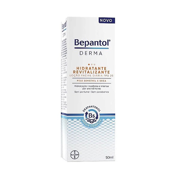 Loção Hidratante Facial Bepantol Derma Revitalizante FPS25 50ml