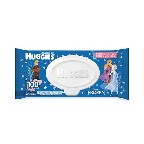 Toalhas Umedecidas Huggies Disney Frozen Com 100 Unidades