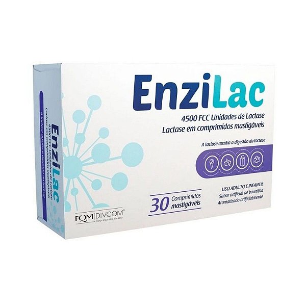 Enzilac 4500 FCC 30 Comprimidos Mastigáveis
