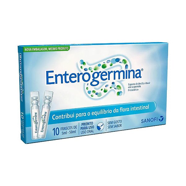 Enterogermina 2 Bilhões/5ml 10 Flaconetes De 5ml Cada