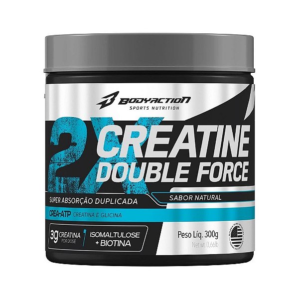 Suplemento Creatine Double Force BodyAction Pote 300g