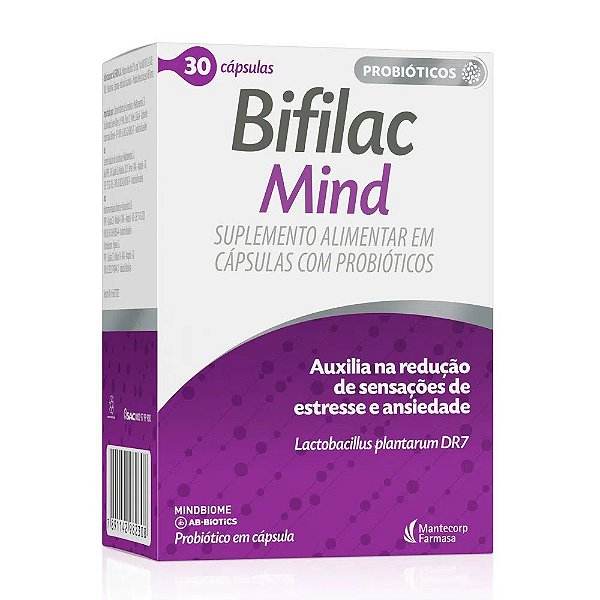 Suplemento Alimentar Probiótico Bifilac Mind 30 Cápsulas