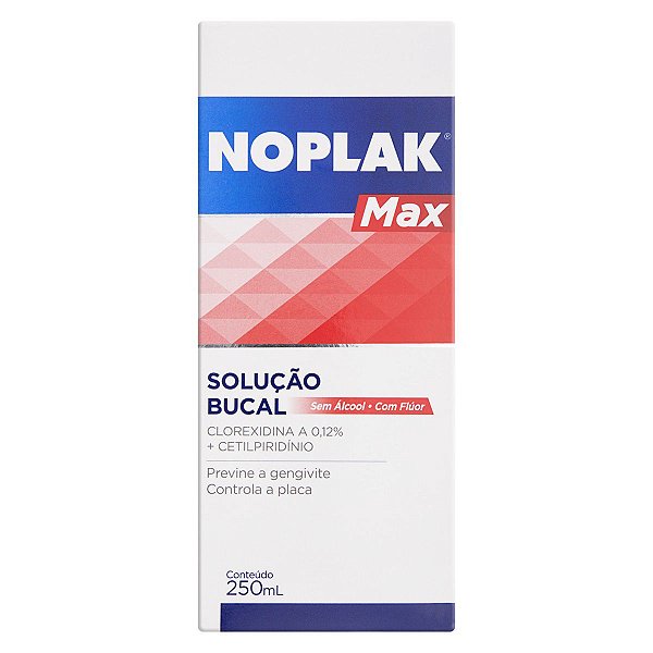 Solução Bucal Noplak Max Sem Álcool 250ml