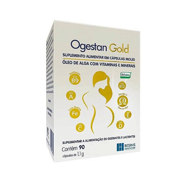 Suplemento Alimentar Ogestan Gold 90 Cápsulas Moles