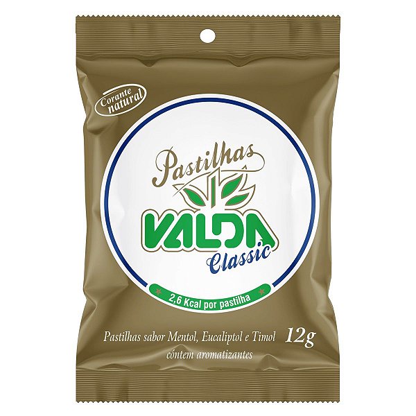 Pastilha Valda Classic Sachê Com 12g