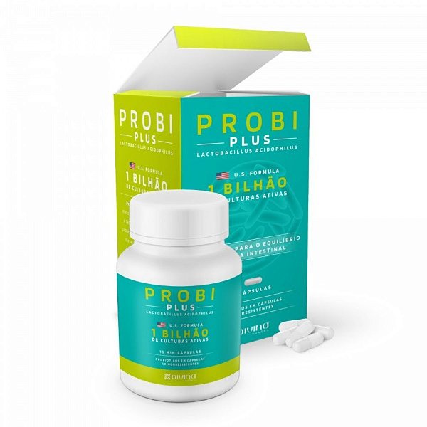 Suplemento Probiótico ProbiPlus 1Bi 15 Minicápsulas