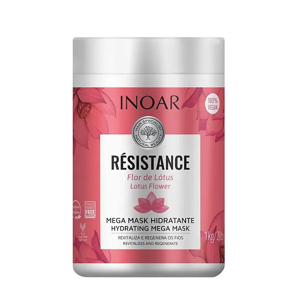 Máscara Hidratante Inoar Résistance Flor De Lótus 1Kg