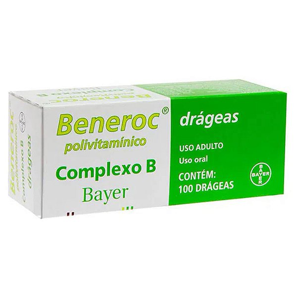 Suplemento Polivitamínico Beneroc Complexo B 100 Drágeas