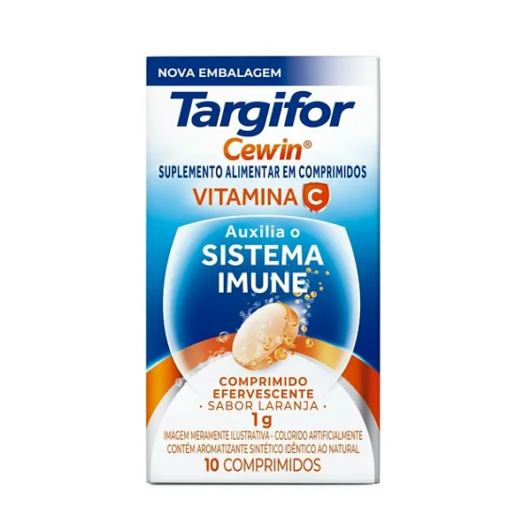 Cewin 1g Sabor Laranja 10 Comprimidos Efervescentes