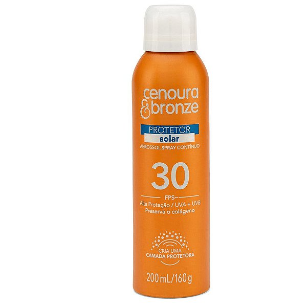 Protetor Solar Corporal Cenoura & Bronze FPS30 Aerossol 200ml