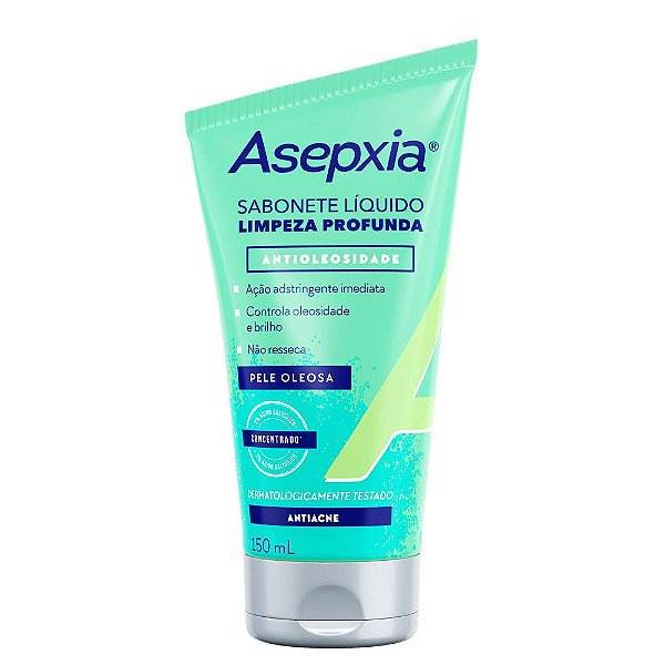 Sabonete Líquido Facial Asepxia Limpeza Profunda Antioleosidade 150ml