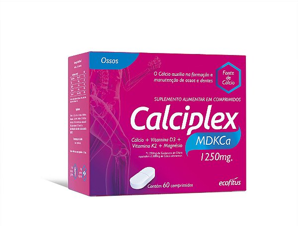 Suplemento Ecofitus Calciplex MDKCa 1250mg 60 Comprimidos