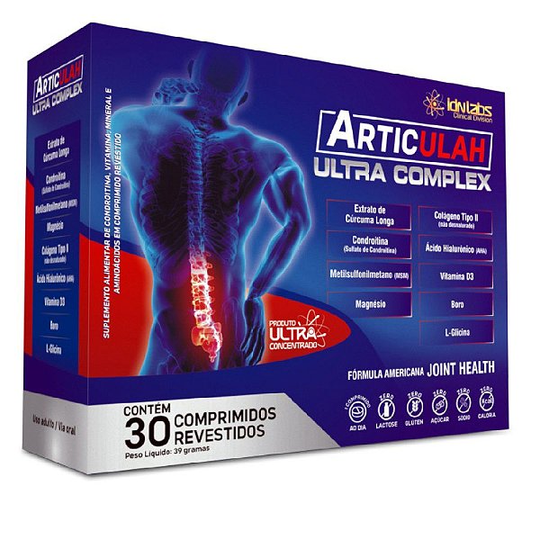 Suplemento Alimentar ArticULAH Ultra Complex 30 Comprimidos Revestidos