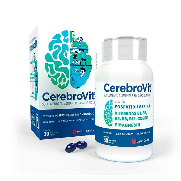Suplemento Alimentar Cerebrovit 30 Cápsulas Moles