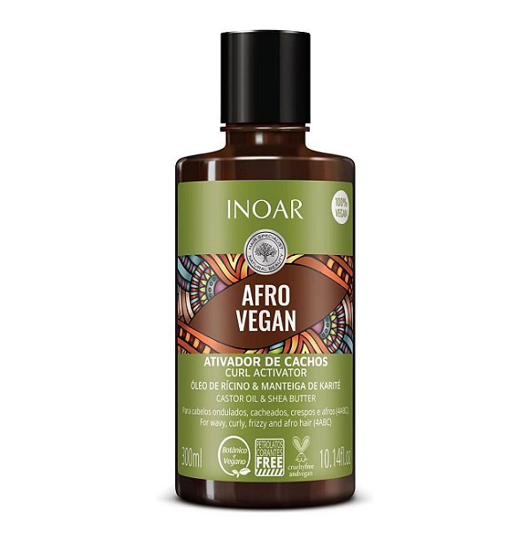 Ativador de Cachos Inoar Afro Vegan 300ml