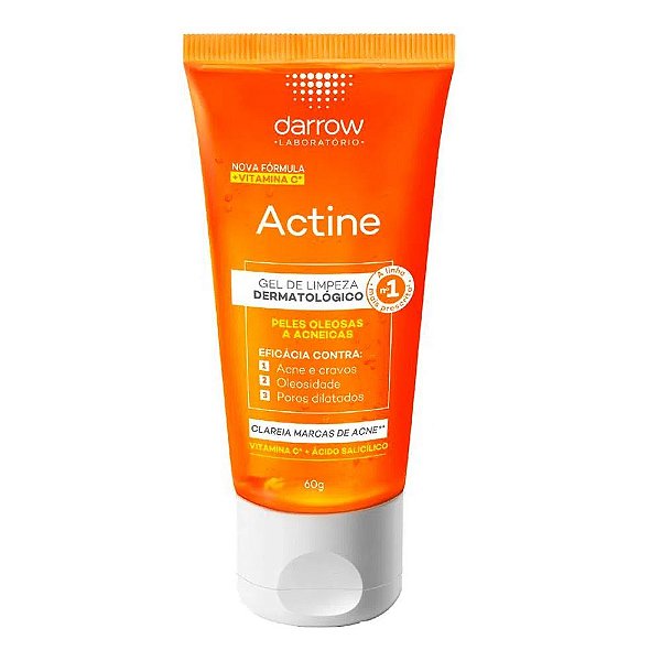 Gel De Limpeza Facial Darrow Actine Pele Oleosa A Acneica 60g