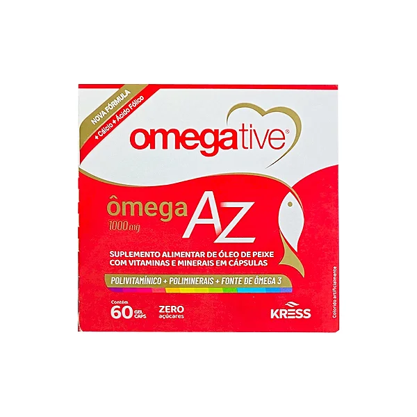Suplemento Alimentar Omegative Ômega 1000mg AZ 60 Cápsulas Gel