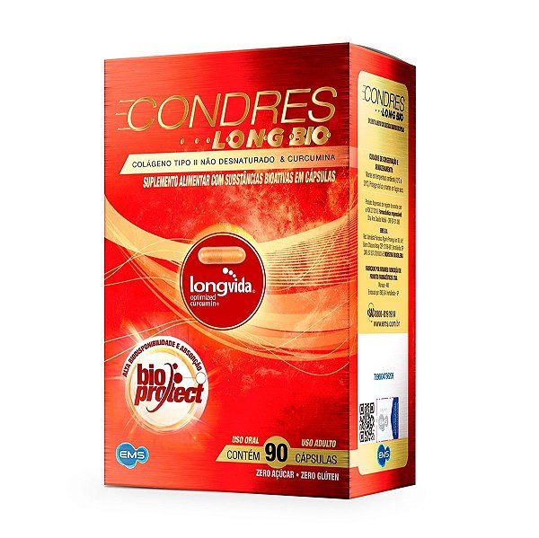 Suplemento Alimentar Condres Long Bio EMS 90 Cápsulas
