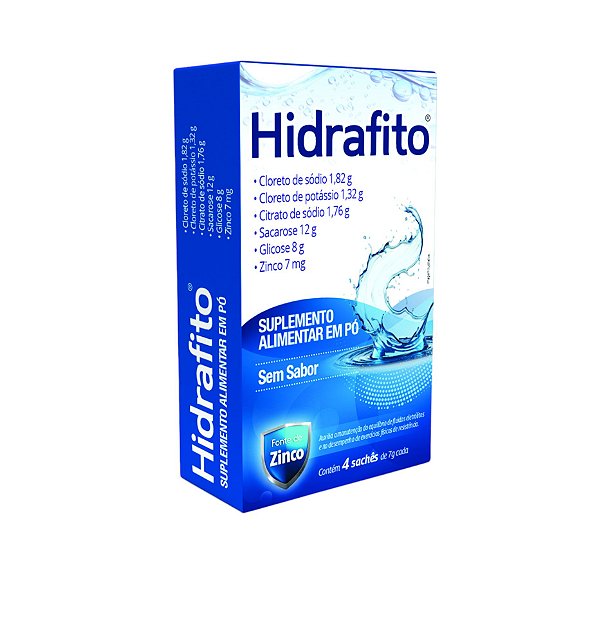 Suplemento Alimentar Em Pó Hidrafito Sem Sabor  4 Sachês De 7g Cada