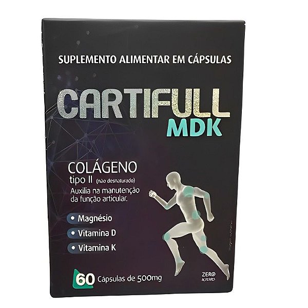 Suplemento Alimentar Cartifull MDK 60 Cápsulas de 500mg