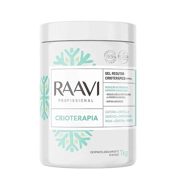 Gel Redutor Corporal Raavi Profissional Crioterapia 1Kg