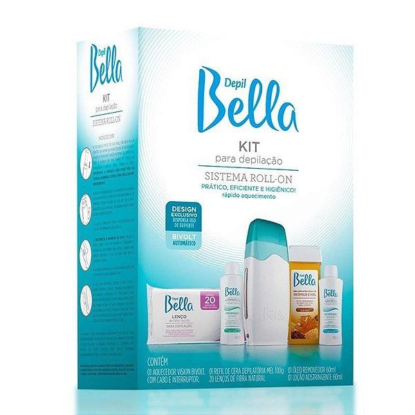 Kit Pra Depilação Depil Bella Sistema Roll-On