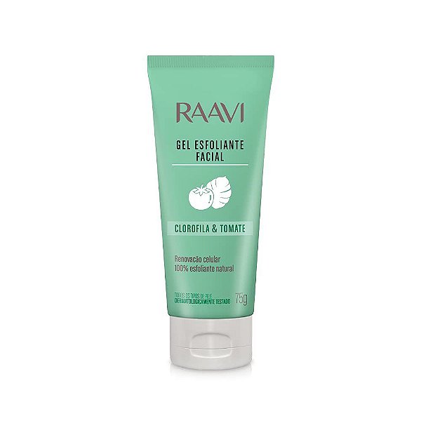 Gel Esfoliante Facial Raavi Clorofila & Tomate 75g
