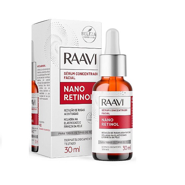 Sérum Facial Concentrado Raavi Nano Retinol 30ml