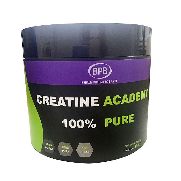Suplemento Alimentar Em Pó Creatine Academy 100% Pure 300g