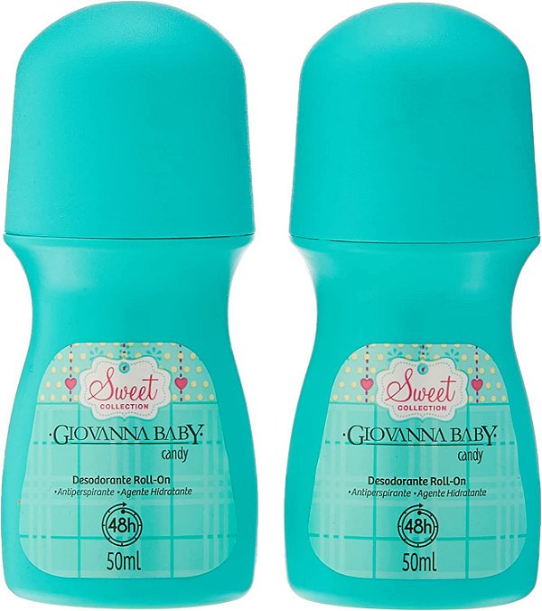 Kit Desodorante Roll-On Giovanna Baby Candy 2 Unidades De 50ml